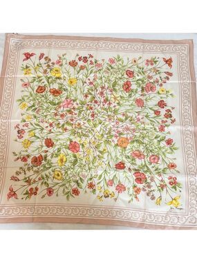 Brandnew #1 Floral Silk Scarf by Jim Thompson Brand - Multicolor